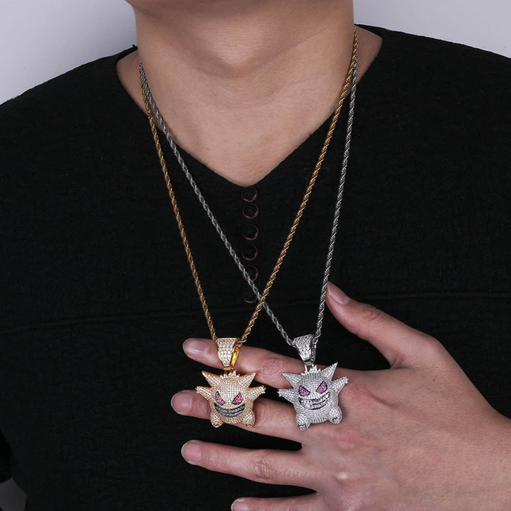 Gengar Pokemon Hip Hop Necklace