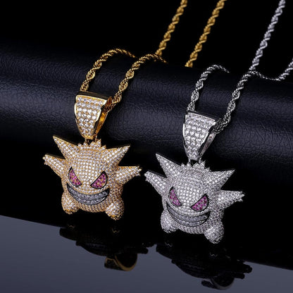 Gengar Pokemon Hip Hop Necklace