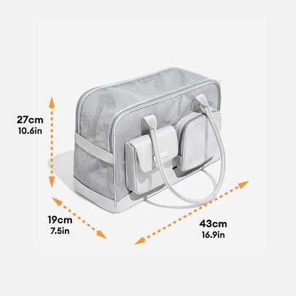 Lightweight Breathable Mesh Safe Pet Carrier - Urban Ease