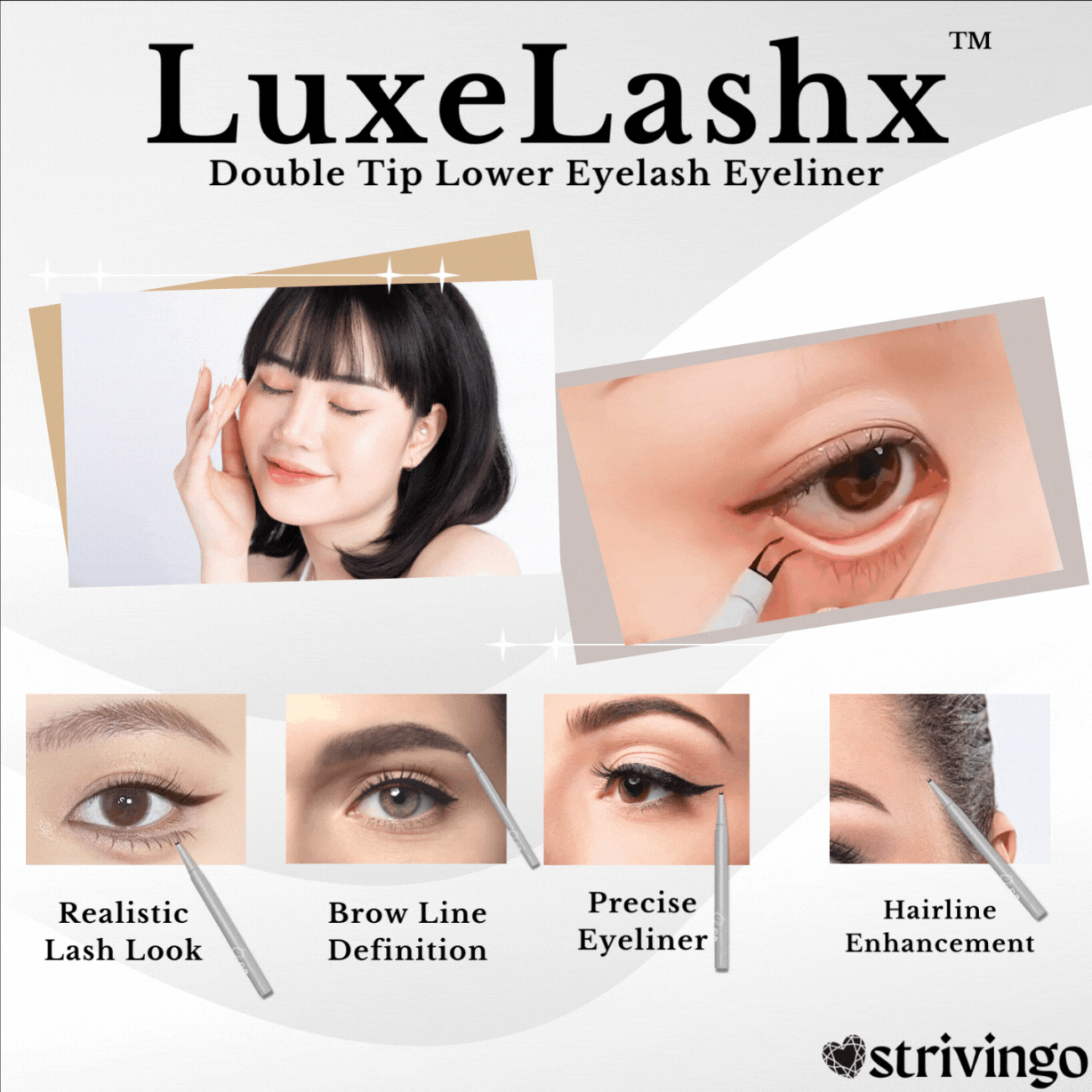 LuxeLashx Double Tip Lower Eyelash Eyeliner