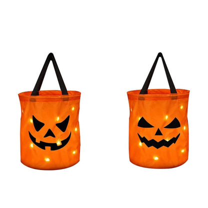 Pumpglow Halloween Pumpkin Buckets with LED lights | BUY 1 GET 1 FREE (2PCS)