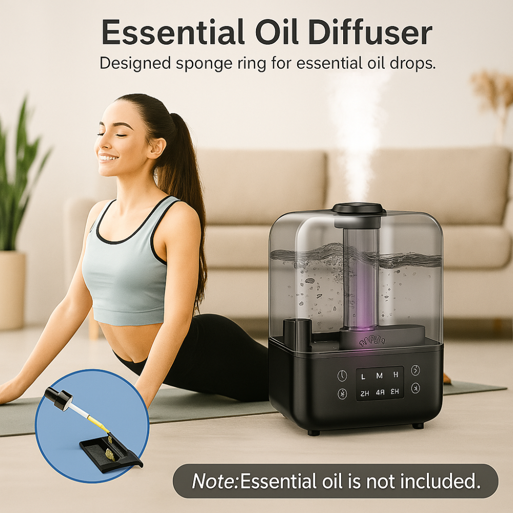 Ultrasonic 5L Top Fill Humidifiers With 360 Rotation Nozzle