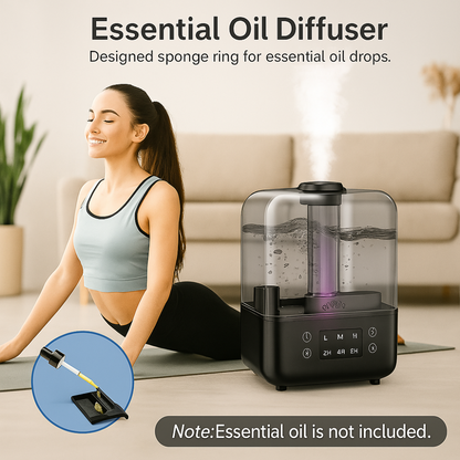 Ultrasonic 5L Top Fill Humidifiers With 360 Rotation Nozzle