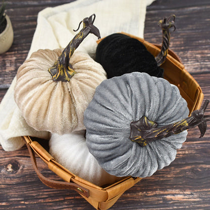 Punkin Mini Velvet Halloween Pumpkins