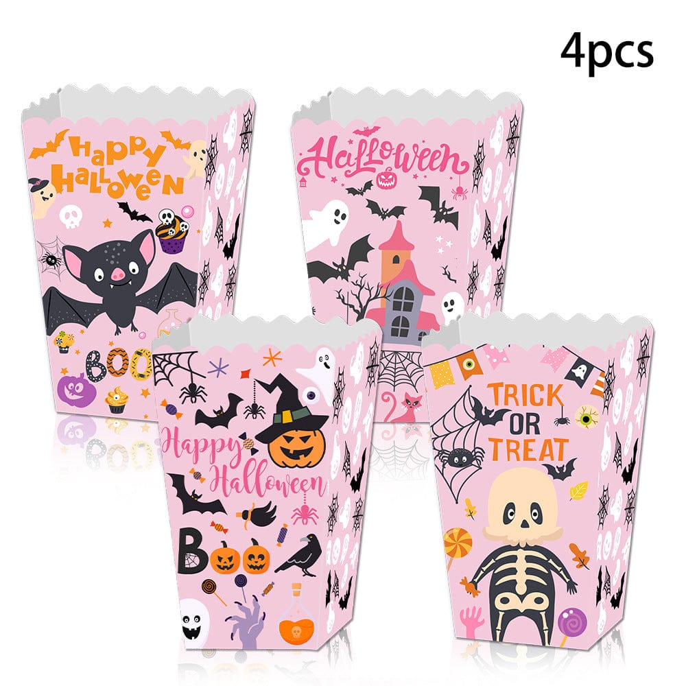 Creepop 4Pc Halloween Popcorn Boxes