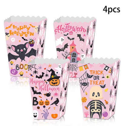 Creepop 4Pc Halloween Popcorn Boxes
