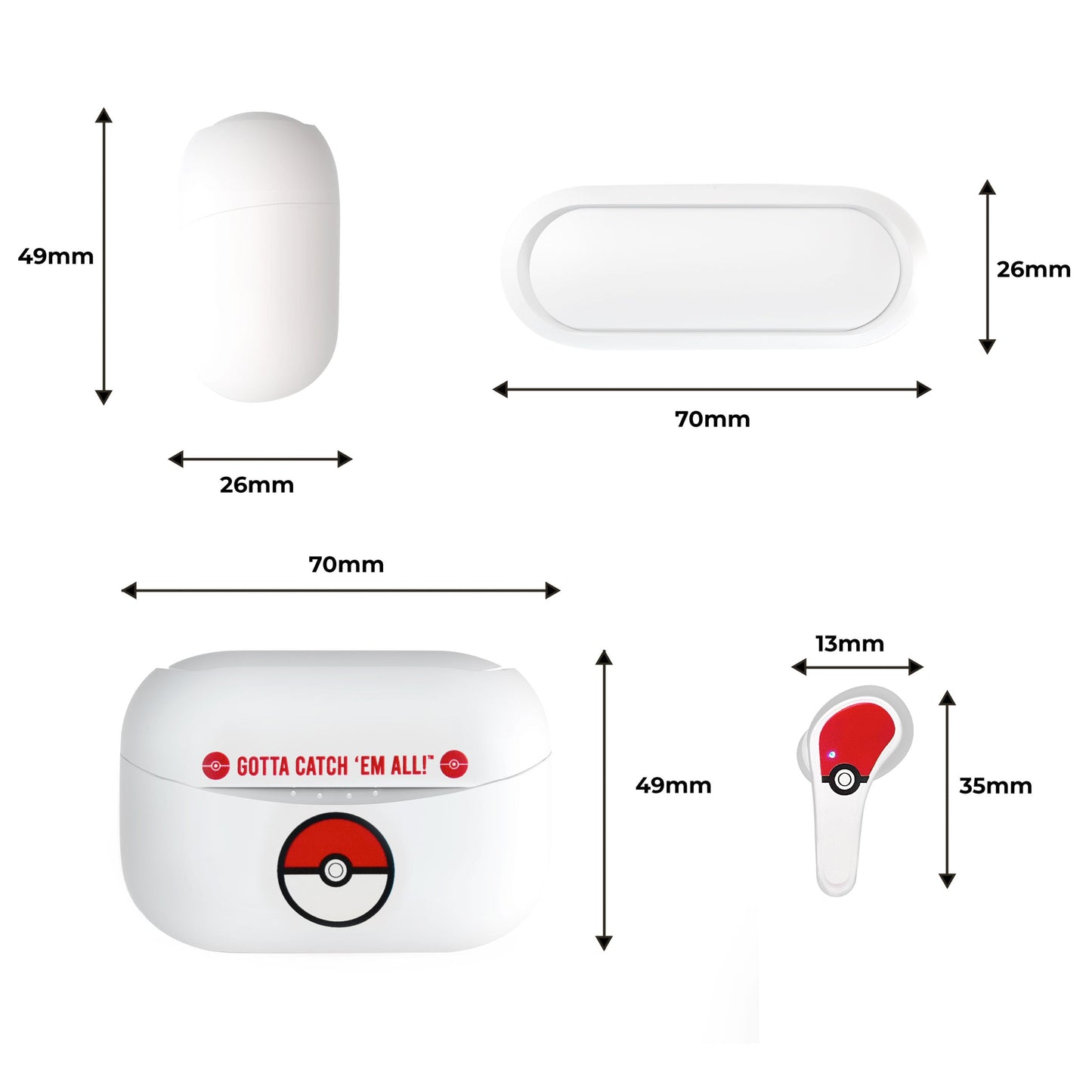 Pokémon Poké Ball TWS Earphones