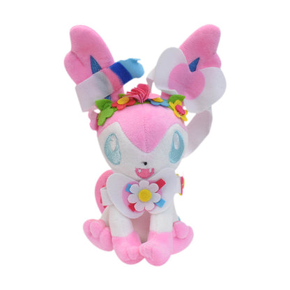 Flowers Pokemon soft toys Eevee, Galarian Gallopa, Feelinara, Hopplo and much more.