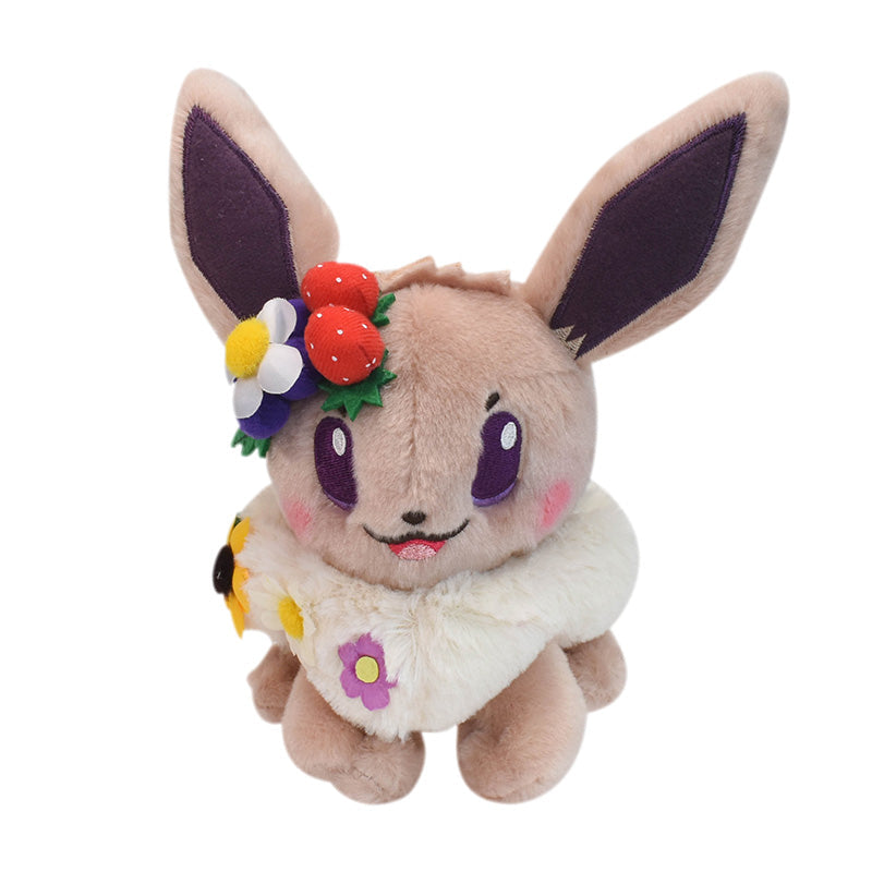 Flowers Pokemon soft toys Eevee, Galarian Gallopa, Feelinara, Hopplo and much more.