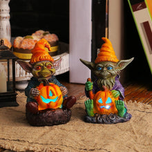 Ghoulie Halloween Resin Statue with Pumpkin Lamp | BUY 1 GET 1 FREE