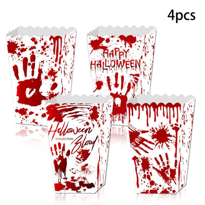 Creepop 4Pc Halloween Popcorn Boxes