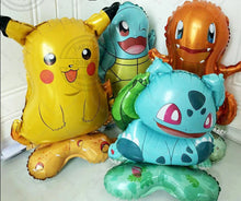 Bulbasaur, Schiggy, Charmander or Pikachu Balloons Birthday Decoration