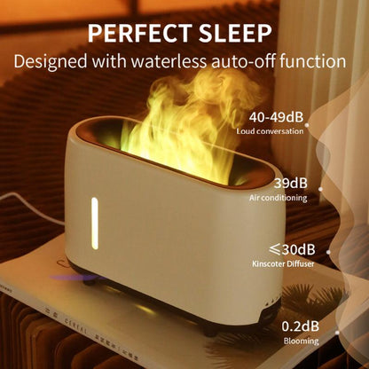 Flame Air Electric Aroma Diffuser – Quiet and Efficient Humidifier