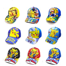 Colorful Pikachu caps for kids