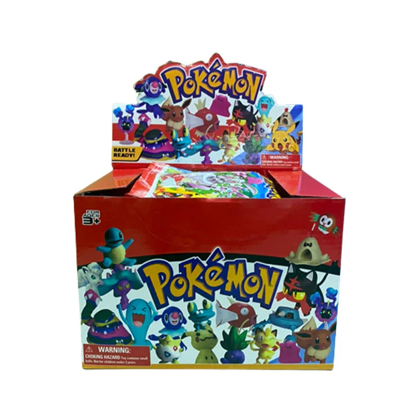24 pcs. Pokemon Pikachu blind bags in gift box with 1x figure and 3x cards each