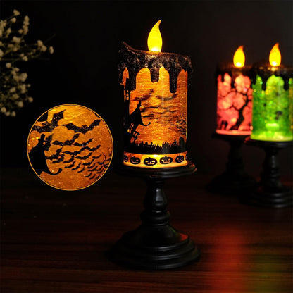 Candlite 10′′ Grand Glittering Halloween LED Candles