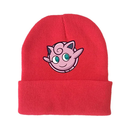 Colorful children's winter Pikachu and Pokemon hats