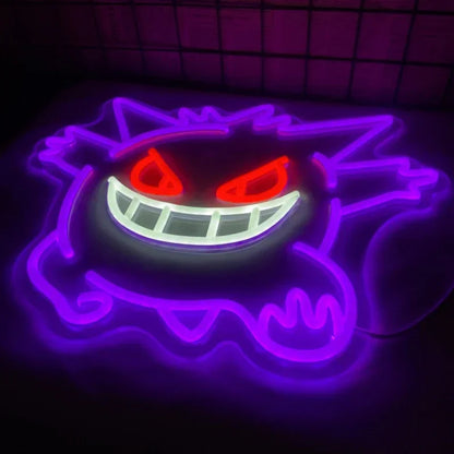 Gengar Neon Wall Light Lamp (approx. 40x33cm)