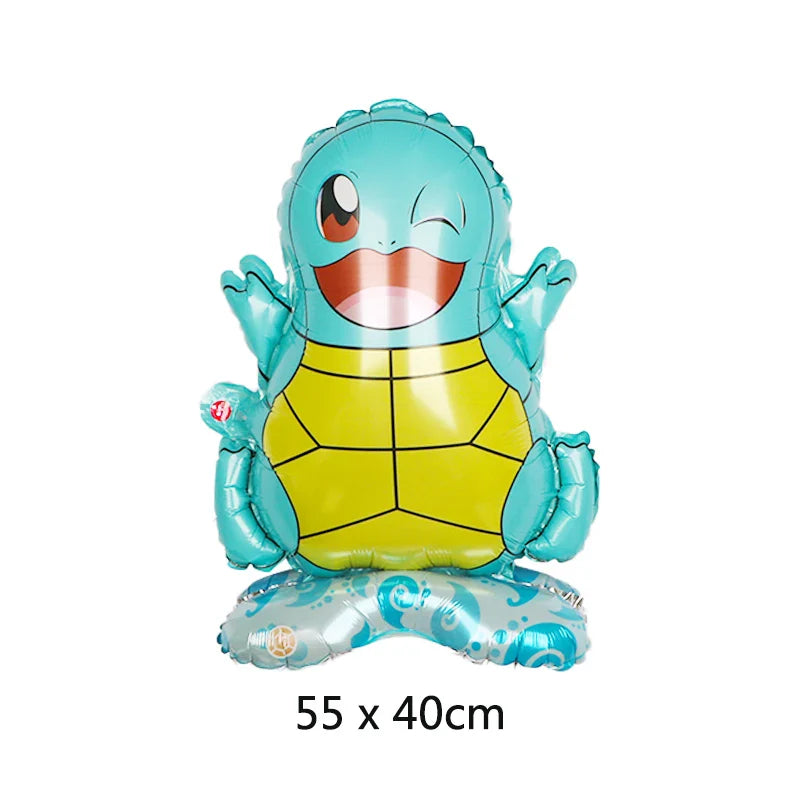 Bulbasaur, Schiggy, Charmander or Pikachu Balloons Birthday Decoration