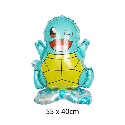 Bulbasaur, Schiggy, Charmander or Pikachu Balloons Birthday Decoration