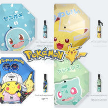 Automatic umbrella with Schiggy, Pikachu or Bulbasaur motif