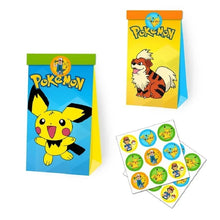 12 pcs. Colorful Pokemon gift bags for sweets etc.