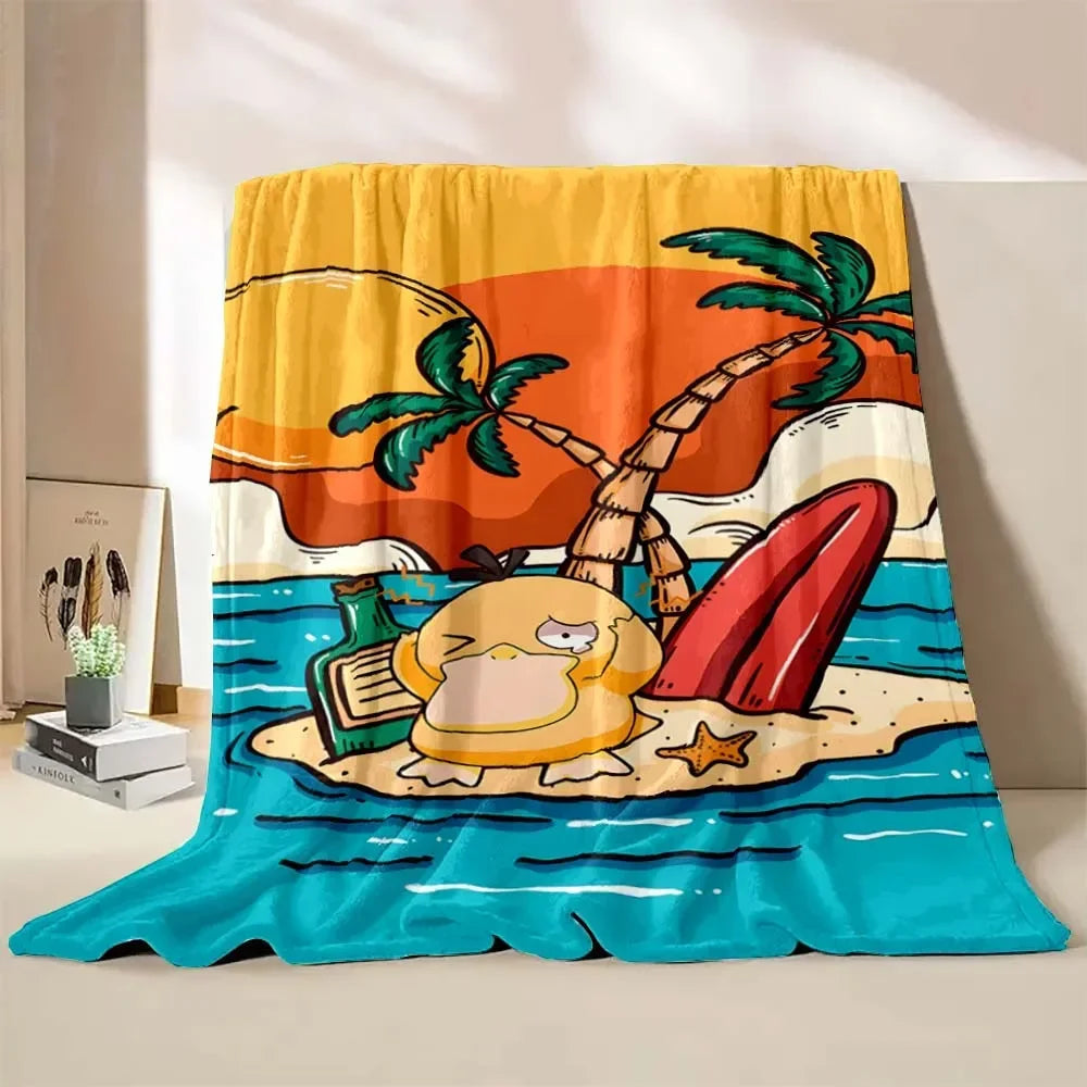 다양한 Enton 디자인의 푹신한 Enton Psyduck 담요