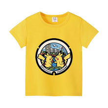 Colorful children's T-shirts with Pokemon motifs