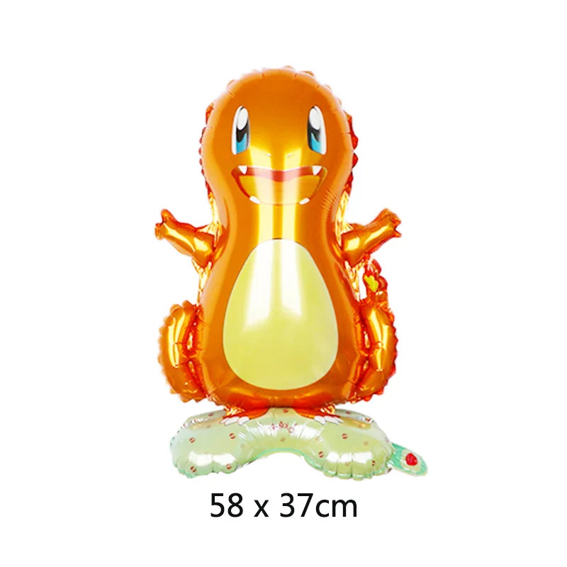 Bulbasaur, Schiggy, Charmander or Pikachu Balloons Birthday Decoration