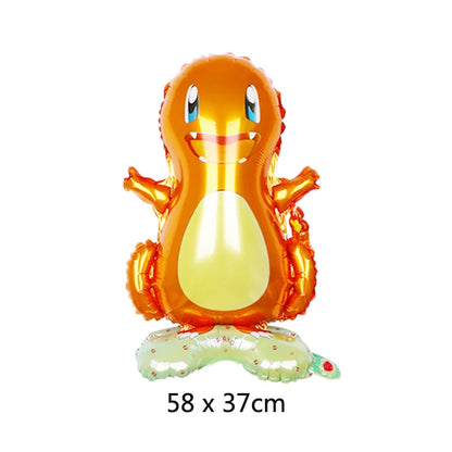 Bulbasaur, Schiggy, Charmander or Pikachu Balloons Birthday Decoration