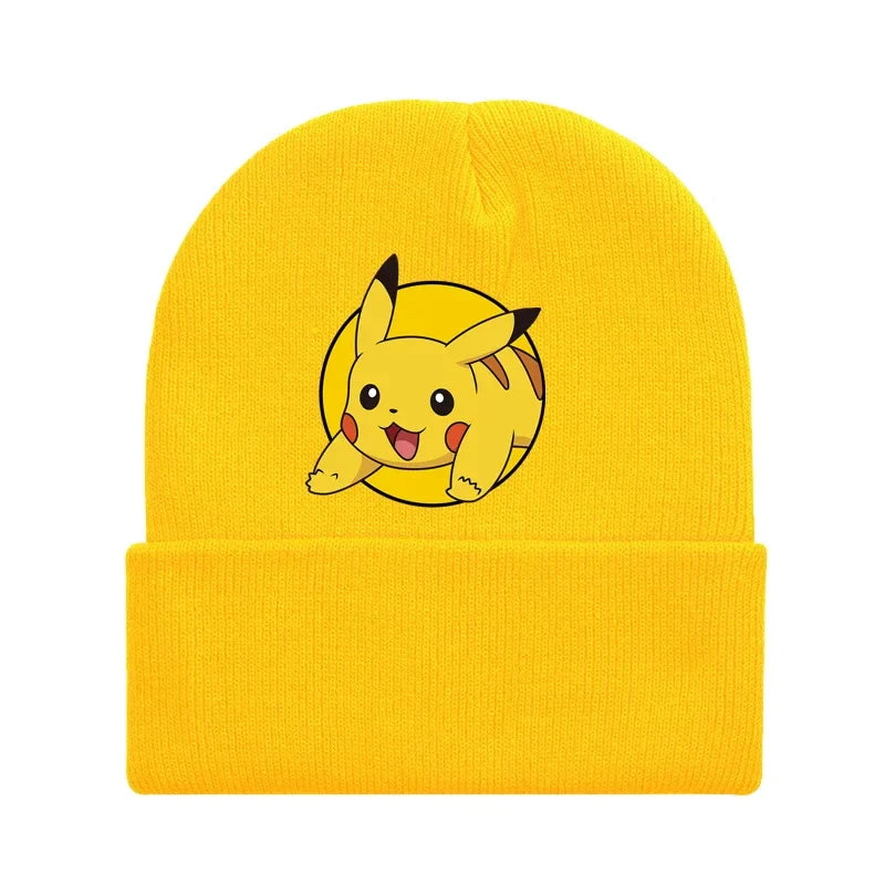 Colorful children's winter Pikachu and Pokemon hats