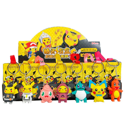 24 pcs Pokemon keychain in gift box