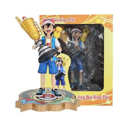 Ash Ketchum with Trophy Pokemon Figure