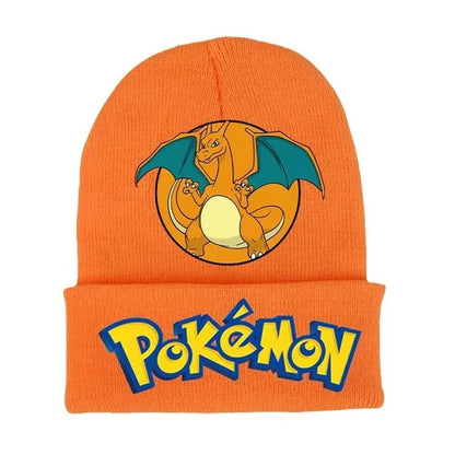 Colorful and warm winter hats with Pokemon motifs