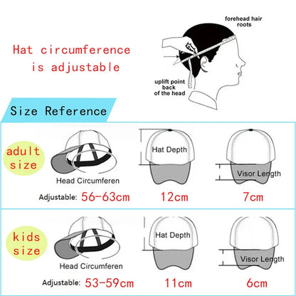 Eevee Baseball Caps for Kids or Adults