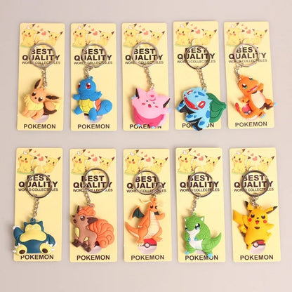 10 pcs. Pokemon keychains in a value set