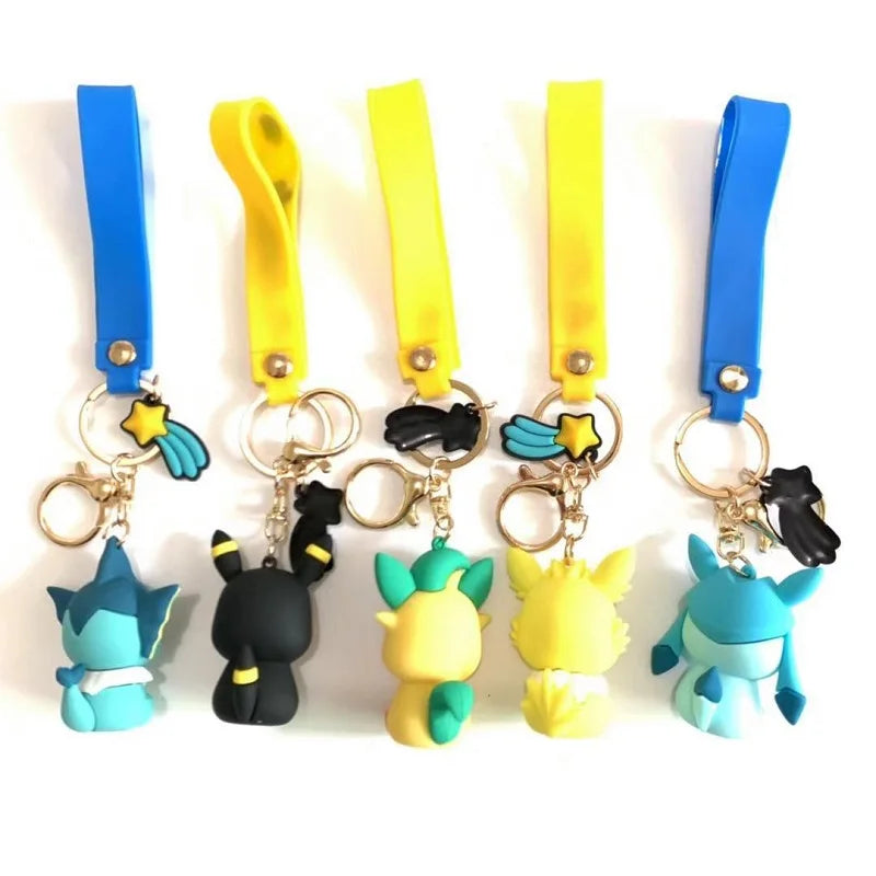Eevee Evolutions Keychains Pendant Keyring