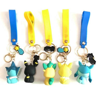 Eevee Evolutions Keychains Pendant Keyring