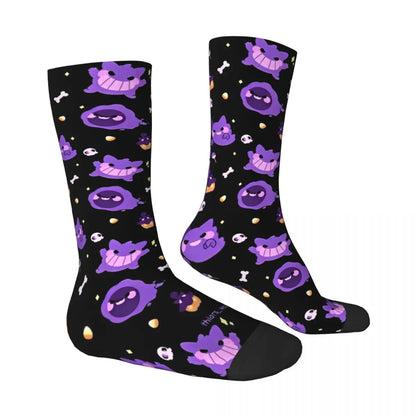 Colorful Gengar socks in many colorful designs