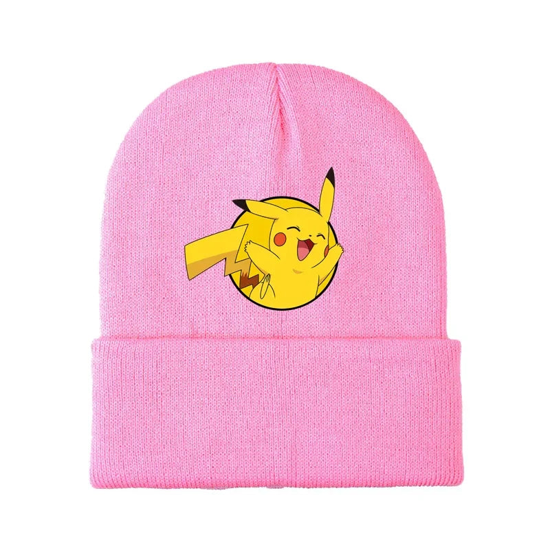 Colorful children's winter Pikachu and Pokemon hats