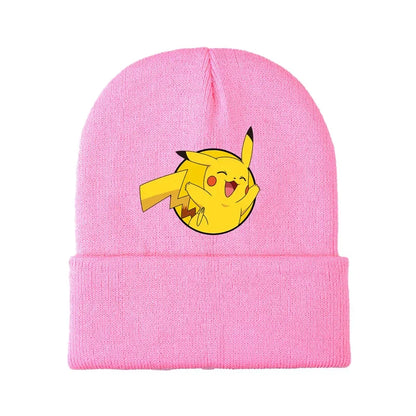 Colorful children's winter Pikachu and Pokemon hats