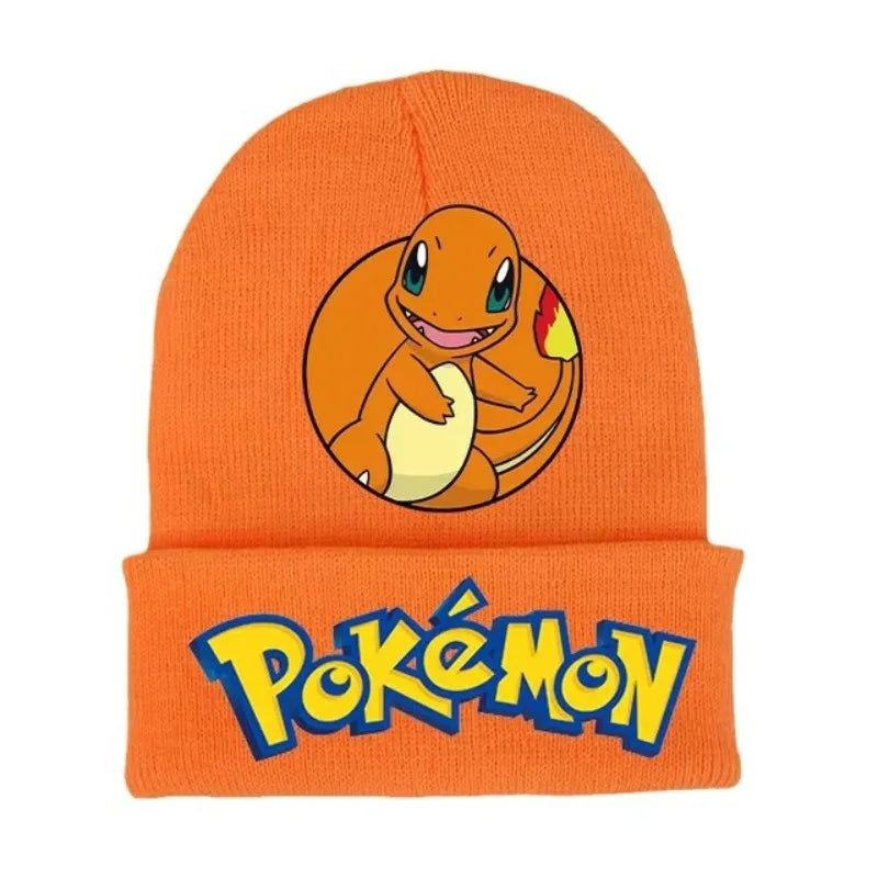 Colorful and warm winter hats with Pokemon motifs