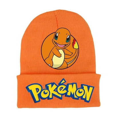 Colorful and warm winter hats with Pokemon motifs