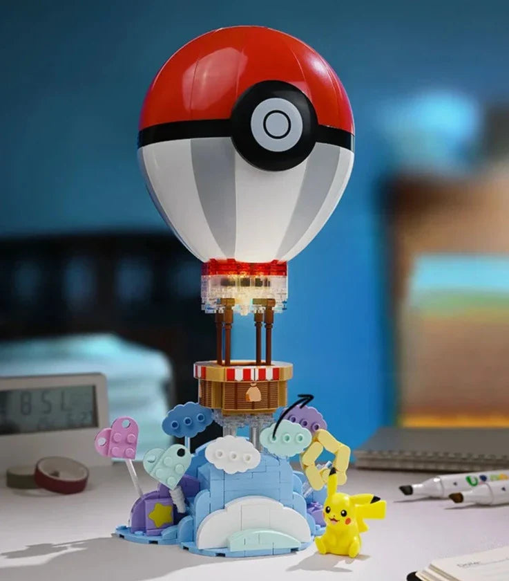 플라잉 포켓볼 열기구 클램프 빌딩 블록 장난감
