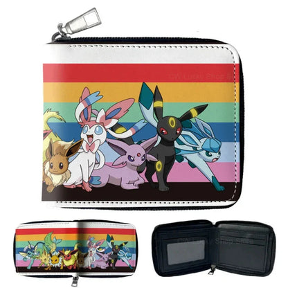 Eevee Evolutions small zippered wallet