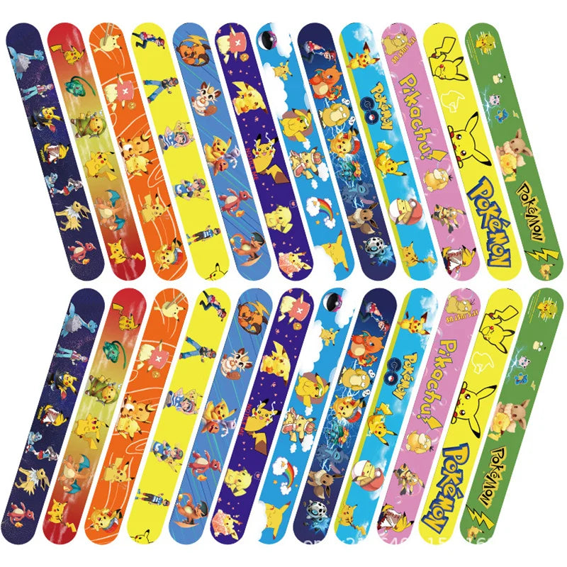 3, 6 or 12 pcs. Pokemon bracelets for children