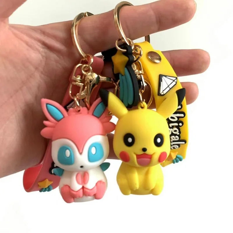 Eevee Evolutions Keychains Pendant Keyring