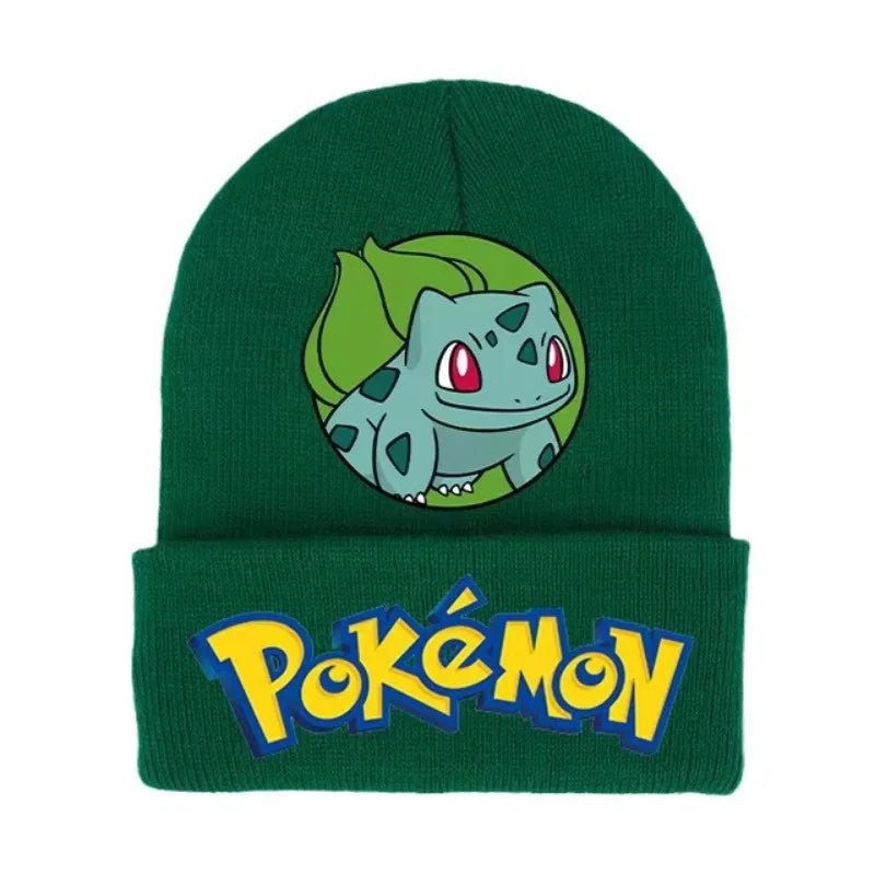 Colorful and warm winter hats with Pokemon motifs