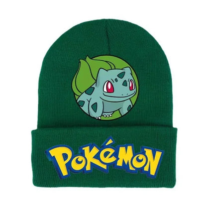 Colorful and warm winter hats with Pokemon motifs