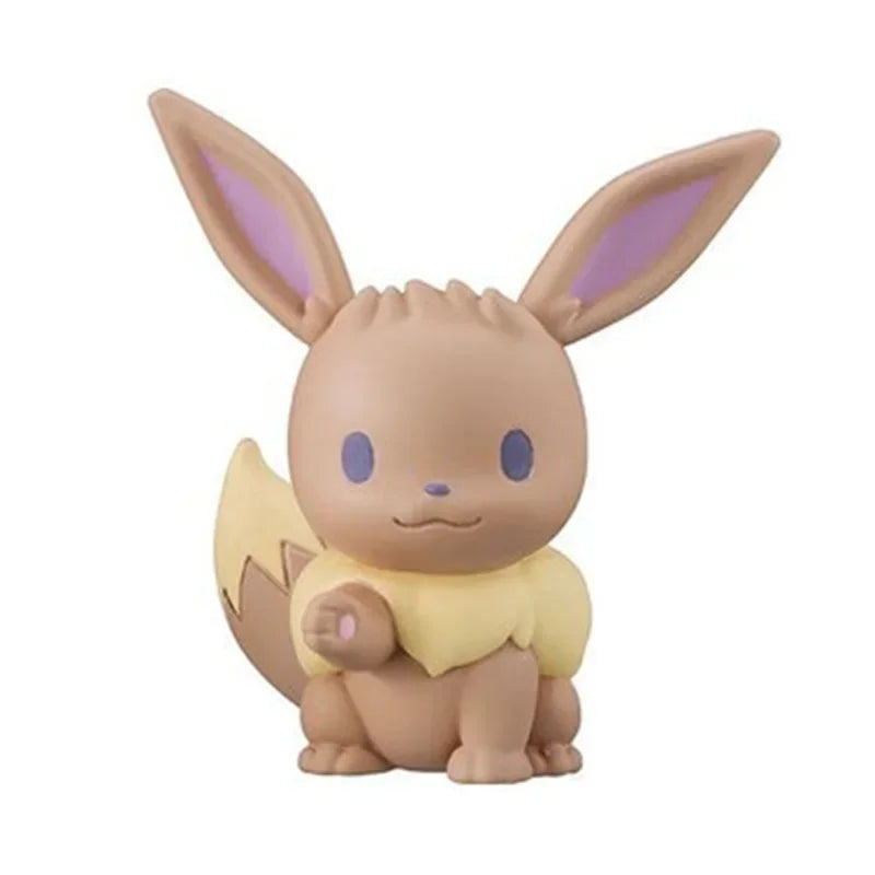 5 pcs. Poke figures with Pikachu, Eevee, Charmander, Schiggy and Bulbasaur